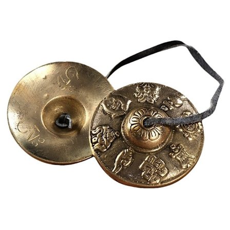 Tibetanske Cymbaler Meditationsklokke 6,5 cm Meditationsklokke, Meditations Yoga Klokke Slagtøjsinstrument
