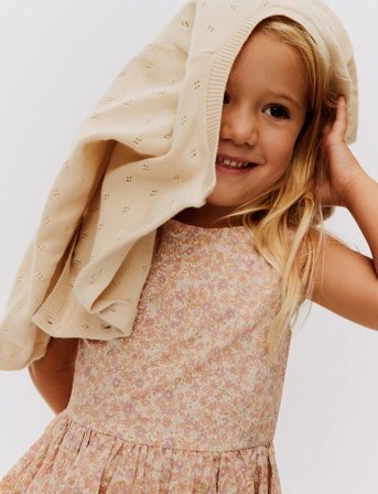 Wheat Knit Cardigan Maia - Cream - 86