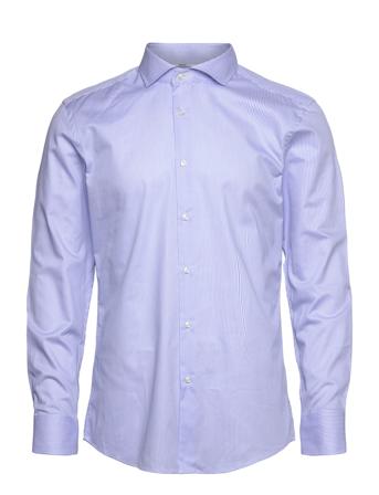 H-Hank-Spread-C1-222 Tops Shirts Business Blue BOSS