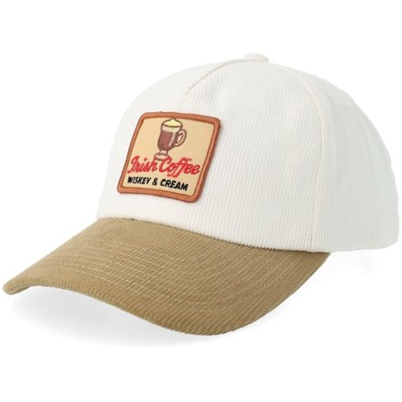 Iconic - White adjustable Czapka Z Daszkiem - Irish Coffee Wiskey & Cream Corduroy Off White/Khaki Adjustable @ Hatstore
