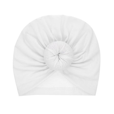 Søt turban med smultring flere farger stretchmateriale 0-2 år baby barn