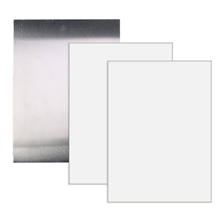 3x Sublimation Blank Aluminium Foto Plade Varmepresse Tryk Foto Farve Prin