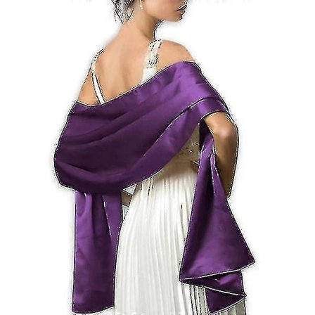 Mjuk Satin Silkes Scarf För Kvinnor