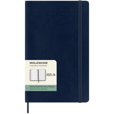 Moleskine Kalender 18M WeekNote Soft Cover Large Sapphire Blue
