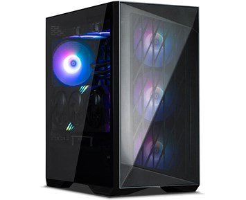 Zalman Z9 Iceberg MS Black - Datorchassi med sidopanel i härdat glas & fyra fläktar