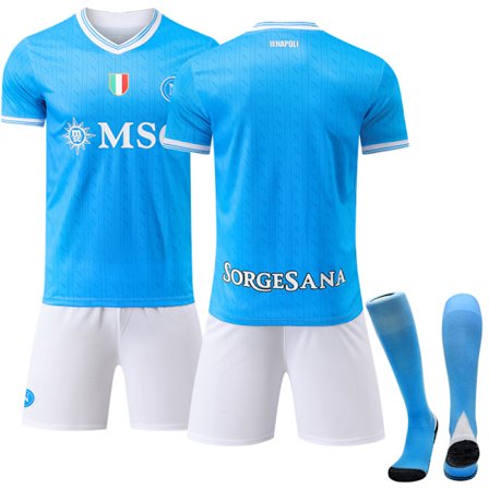 2025-2026 S.S.C. Napoli Hjemme Børne Voksen Fodboldtrøje