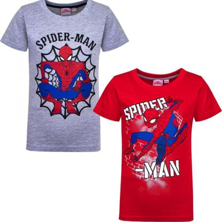 Spider-man T-shirt Röd Och Grå Grey 92 Grå