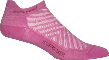 Icebreaker Women's Run+ Ultralight Micro Women workout socks Pink L
