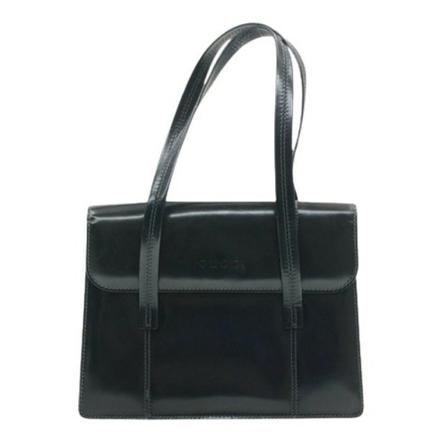 Gucci Vintage, Pre-owned Leather Handbag Zwart, Dames, Maat:ONE Size,leer