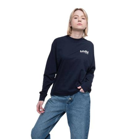 Wood Wood, Long sleeve T-shirt Blauw, Dames, Maat:M