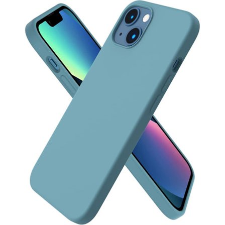 iPhone 13 Skal, Flytande Silikonskal för 6,1 tum iPhone 13, Ultratunt Skal, Fulltäckande Stötsäkert Skyddande Mjukt Skal