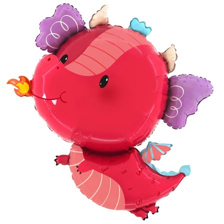 Folieballong Rød Drage