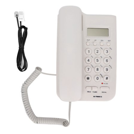 KXT5006CID Kontor Hjem Hotell Telefon Utvidelse Anrops-ID Semi Håndfri Hvit