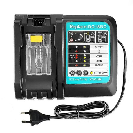 Batterioplader Til Makita 14.4v 18v Batteri Bl1830 Bl1430 Dc18rc Dc18ra Eu Stik 3a 1a Oplader