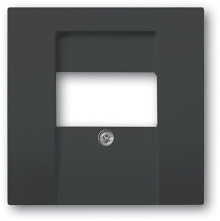 ABB Impressivo 1766-885 Midtplate matt svart, for høyttaler, Strømbrytere & vegguttak