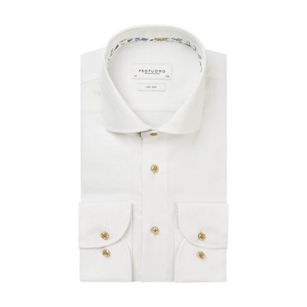 Profuomo Shirt , Wit , Heren , Maat: 4XL