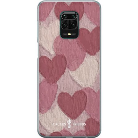Yhteensopiva Puhelinkuori Xiaomi Xiaomi Redmi Note 9 Pro Cactus and Friends - Blush Paper Hearts