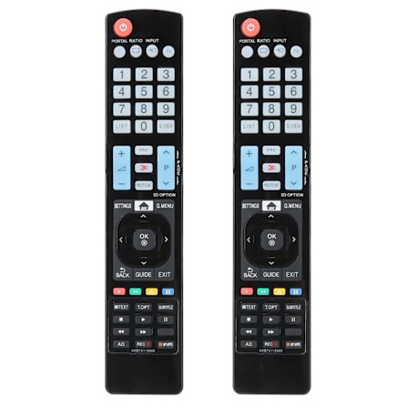 2 kpl Universaali LG Smart 3D LED TV:n kaukosäätimen korvaaja