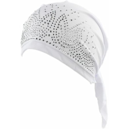 Dametørklæde med Rhinestones, Hovedtørklæde, Kemohue, Spandex Bandana Du Rag