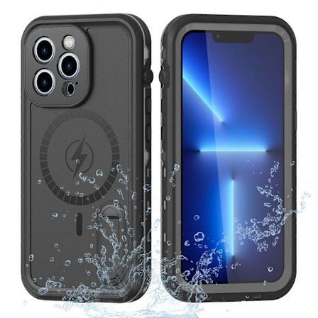 IP68 Vanntett Deksel med Støtte Kompatibel med iPhone 13 Pro 6.1 tommer Magsafe Magnetisk Lading-lingling}