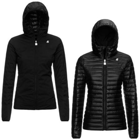 K-Way Reversible Jacket , Zwart , Dames , Maat: S