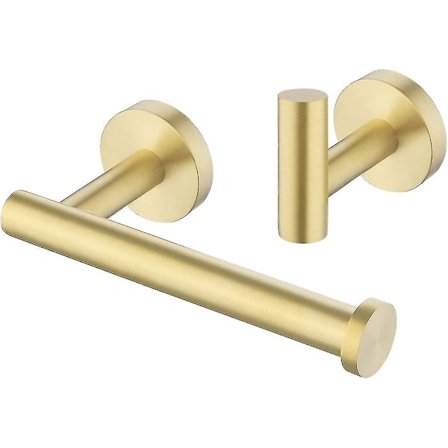 Pidikesetti Kylpyhuoneen Tarvikkeet 2 Osainen WC-Paperiteline Ja Pyyhekoukku Sus304 Ruostumaton Teräs