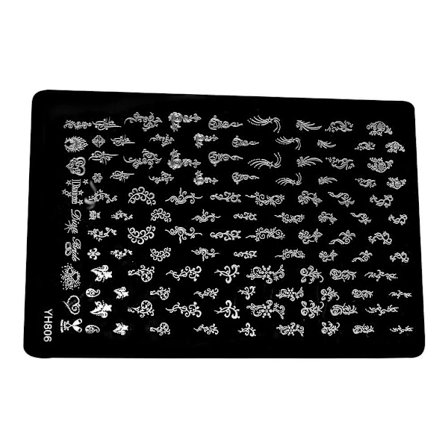 Leimauslevy - Kynsikoristeet - YH806 - Suorakulmio