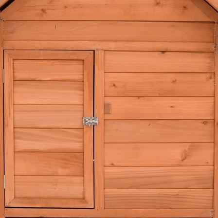 Vidaxl Hönshus 152x96x110 Cm Massivt Granträ Brun