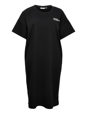 Carkimmie S/S Long Blk Dress Swt Black ONLY Carmakoma