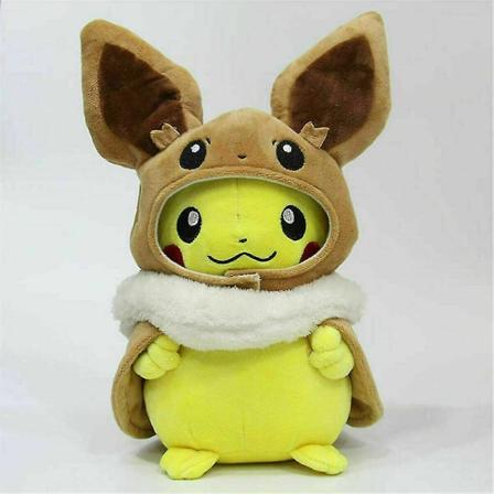 Ny 12" Pikachu Eevee Plysdukke Teddy Fyldt Blødt Legetøj Børn G A