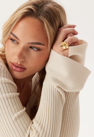 BY JOLIMA - Daisy Ring - Gold - Kläder - - Bubbleroom