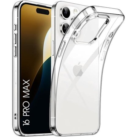 Beskyttelsesskal - BOOLING - til iPhone 16 Pro Max - Fleksibel - Silikone - Stødabsorberende