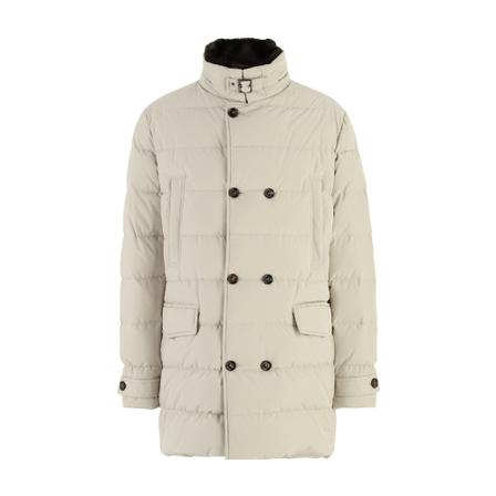 Moorer, Down Jackets Beige, Heren, Maat:XL
