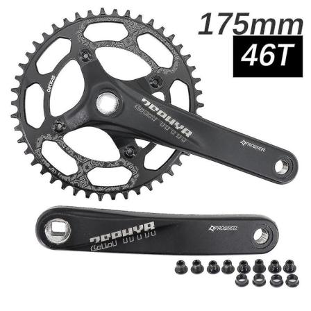 Prowheel Krankarm Sæt Kvadrat Hul Mtb Cykel 104bcd 170mm 175mm Deckas Kædeblads Bjergcykel 30t 32 34 36 38 40t 1x 2x 1 2 Hastighed 175mm and 46T