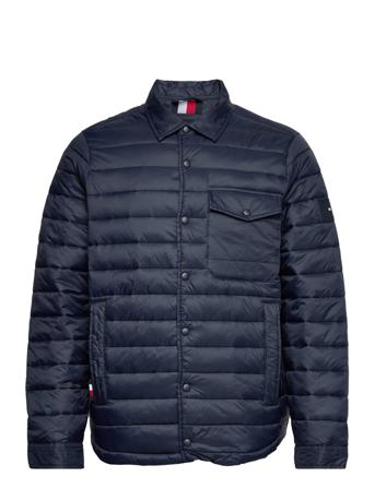 Packable Shirt Jacket Foret Jakke Sort Tommy Hilfiger