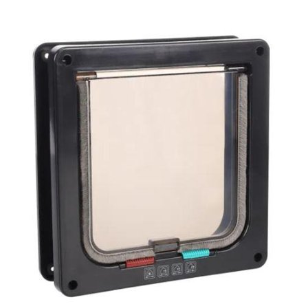 Katteluke 4-veis med Tunnel - Svart