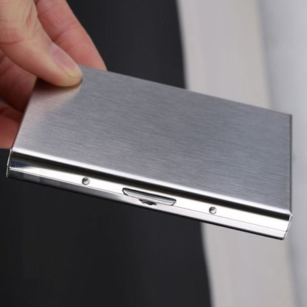 Exklusiv rostfritt Korthållare / Plånbok