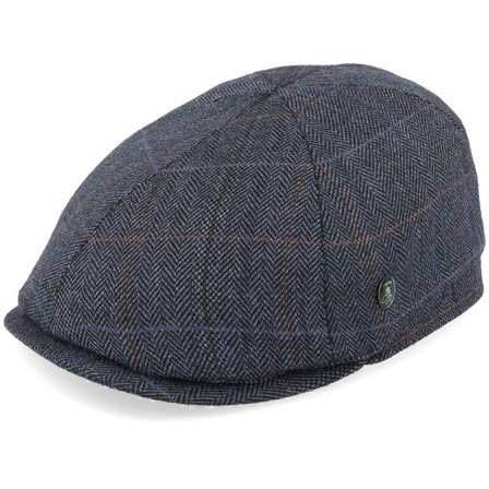 City Sport - Blå flatcap Keps - Sixpence Navy Flat Cap @ Hatstore