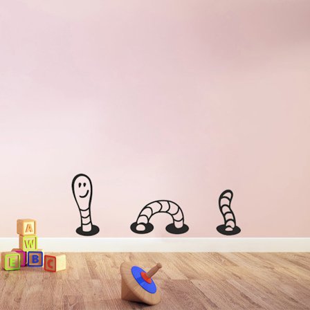 Rolig mask vinyl vägg klistermärken