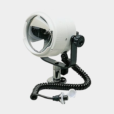 Vyhledávací reflektor / světlomet, halogenový, 12V, naklápěcí a otočný, se spínačem
