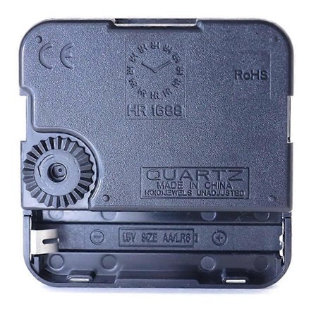 2 stk. HR1688 Quartz Klokkemekanisme Urverk, Spesifikasjon: 17mm/ 9.7mm