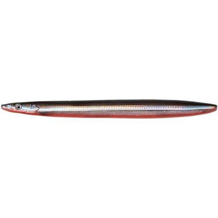 Savage Gear Line Thru Sandeel 125mmg Black & Red UV