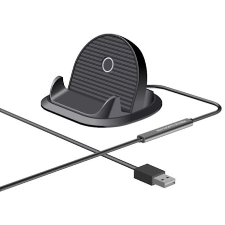 Qi-oplader med hurtig opladning til smartphone, Sort