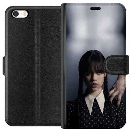 Yhteensopiva Lompakkokotelo Apple Apple iPhone SE (2016) Wednesday Addams
