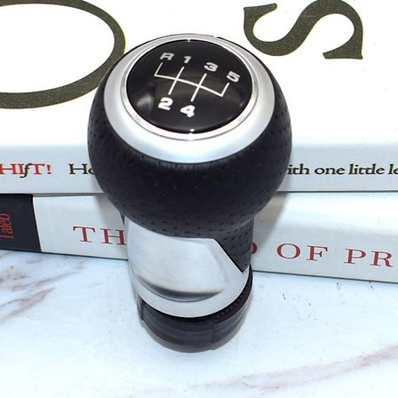 12mm 5 / 6 Växlad Växelspaksknopp Spak För Audi A4 B6 B7 B8 A6 S4 8K A5 8T Q5 8R S Line Ibiza 6J Seat Leon Mk1 Passat Golf-Silver 5 Växlad-2