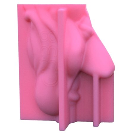 Hartsform i silikon för flicka som håller blommor, kruka för suckulenter, pennhållare