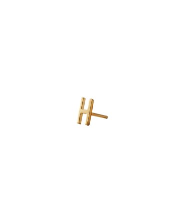 Design Letters Earring Studs Archetypes, A-Z - Gold - ONE SIZE