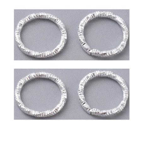 90 St 10 Mm Silver Med Mönster Slutna