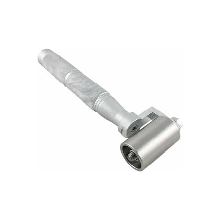 Rullata ruostumattomasta teräksestä valmistettu tapettisauman tela, alumiinikahvainen tapetin painorulla, tapettisauman koristeluväline (40 mm)