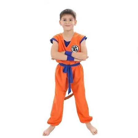 Barn og Voksen Anime Dragon Kostyme Tegneseriefigur Trykt Goku Dress - WELLNGS